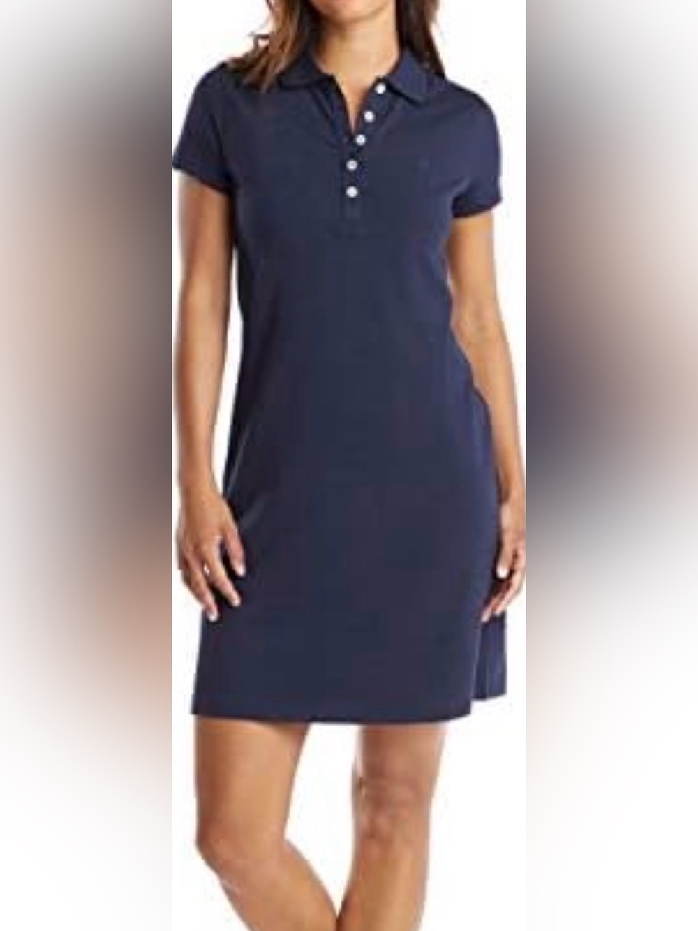 Nautica Dark Navy Short Sleeve Polo Dress